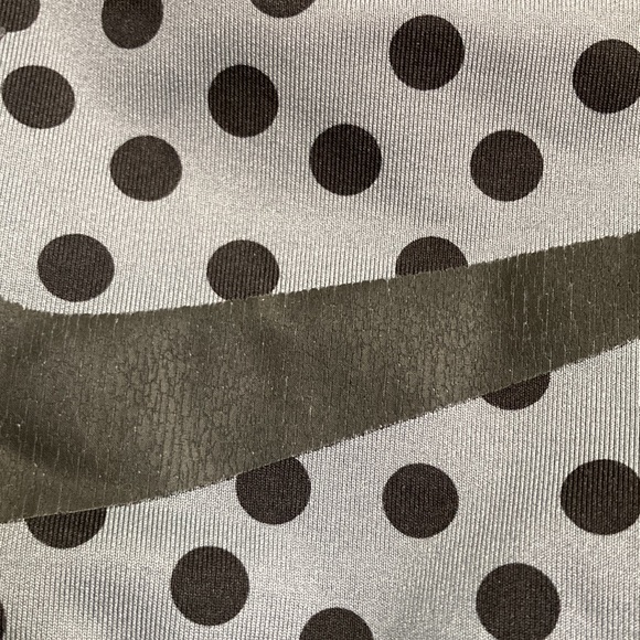 NIKE Dri Fit Gray Black Polka Dot Racerback Sports Bra Womens Small - Picture 7 of 13